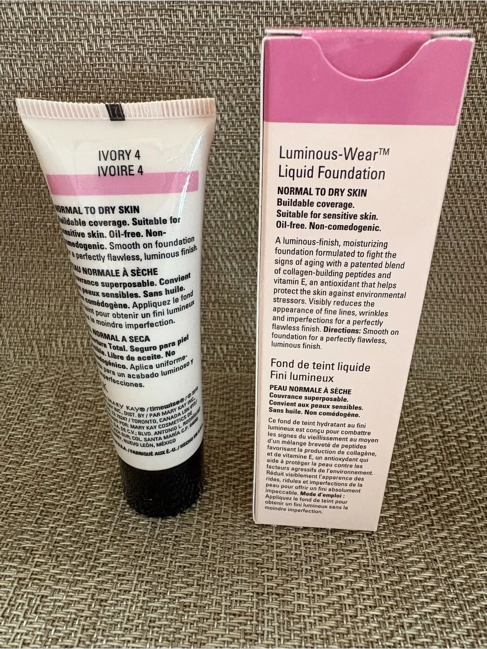 Mary Kay Timewise Luminous-Wear Liquid Foundation Ivory 4 (038699) New In Box